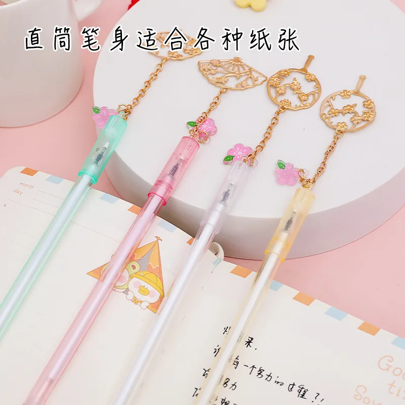 Ручка гелевая в стиле ретро с черными чернилами 4 шт./лот |