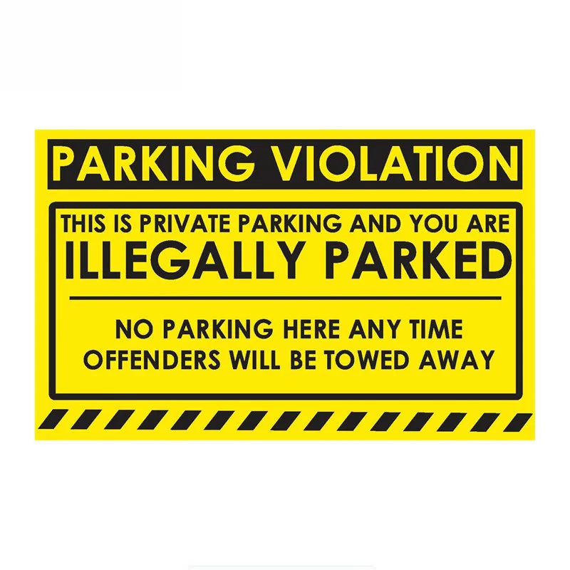 

Private Parking Car Sticker Vinyl Auto Accessories Car Window Car Styling Decal PVC 7cmx13cm Cover Scratches Waterproof
