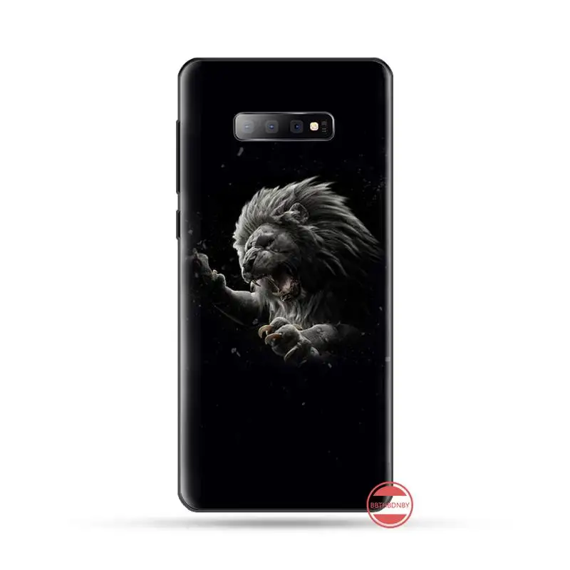 Мягкий силиконовый чехол для телефона из ТПУ с изображением животного короля