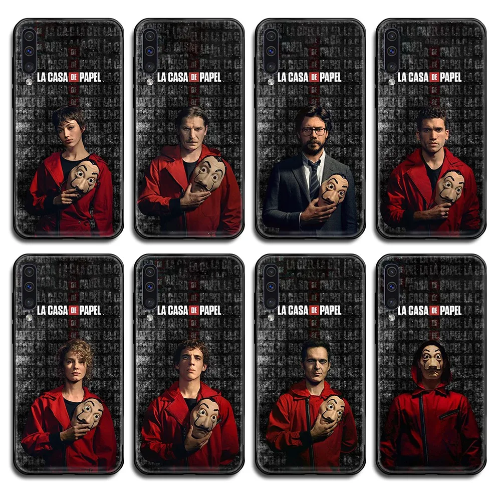 Чехол La casa de papel из ТПУ черный чехол для телефона корпус Samsung Galaxy A C Note 3 4 5 6 7 8 10 20 40 50