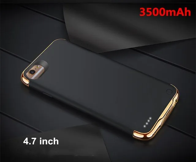 Black For 7 8 KQJYS, ультра тонкий внешний аккумулятор, зарядное устройство, чехол s для iPhone 6, 6 S, 7, 8, задняя крышка с зажимом, чехол для аккумулятора, зарядное устройство, чехол - Цвет: Black For 7 8
