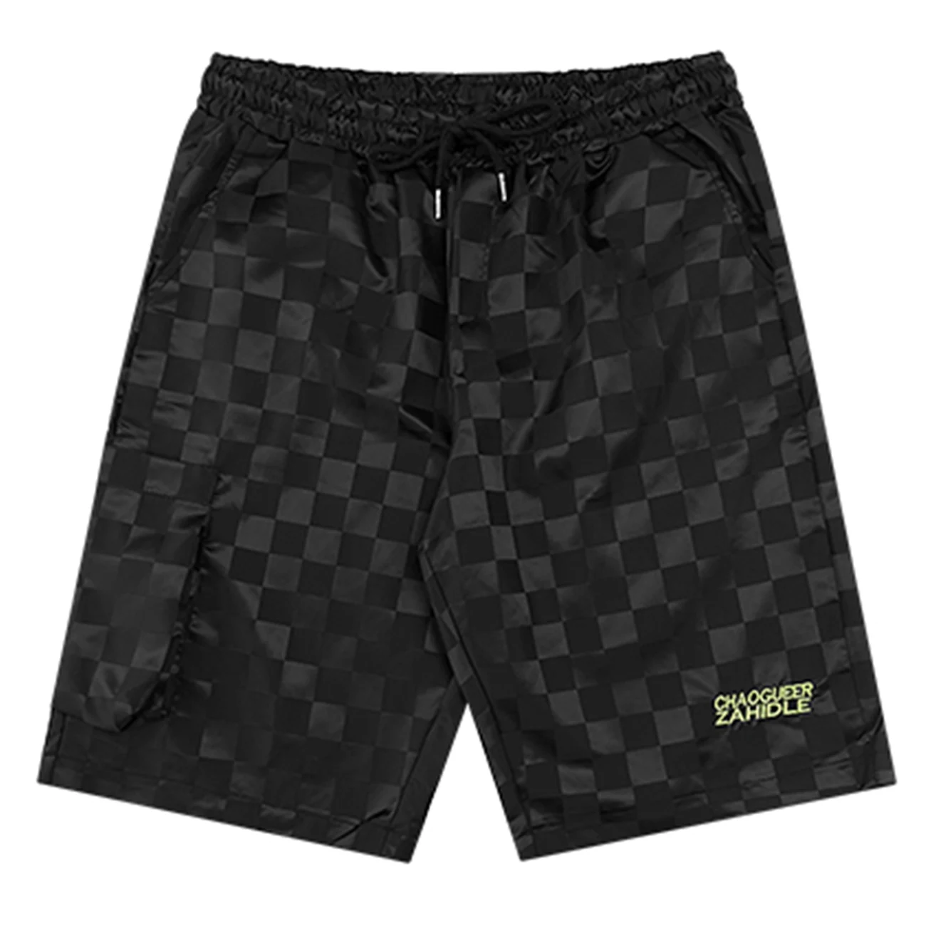 

Hip Hop Cargo Shorts Mens 2021 Summer Casual Short oversized Checkerboard Print Shorts Streetwear Joggers Pockets Baggy Pants