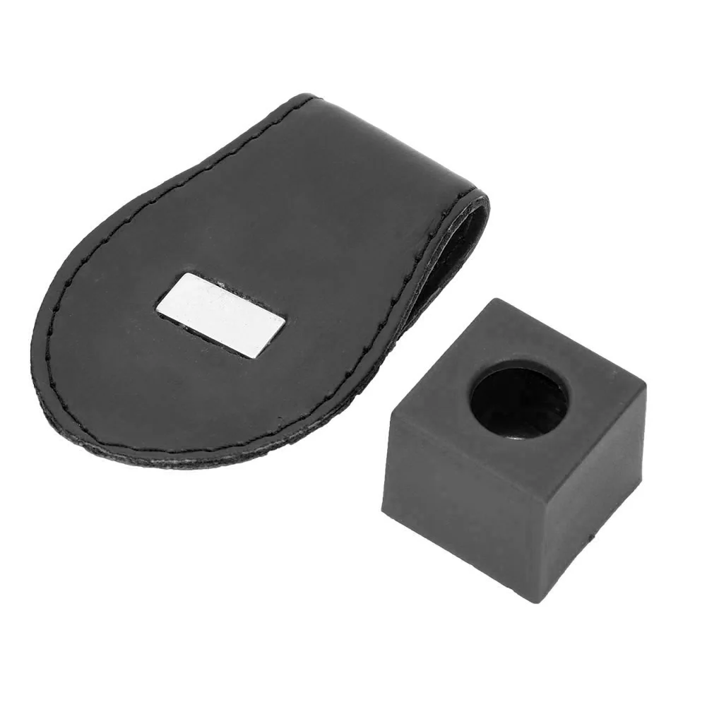 

Leather Portable Billiard Ball Pool Billiards Snooker Accessories Leather Magnetic Belt Clip Chalk Holder Accessory