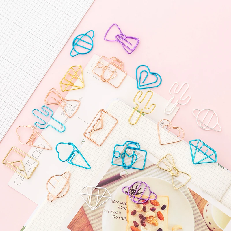 10 шт. металлические зажимы для бумаги | Канцтовары офиса и дома