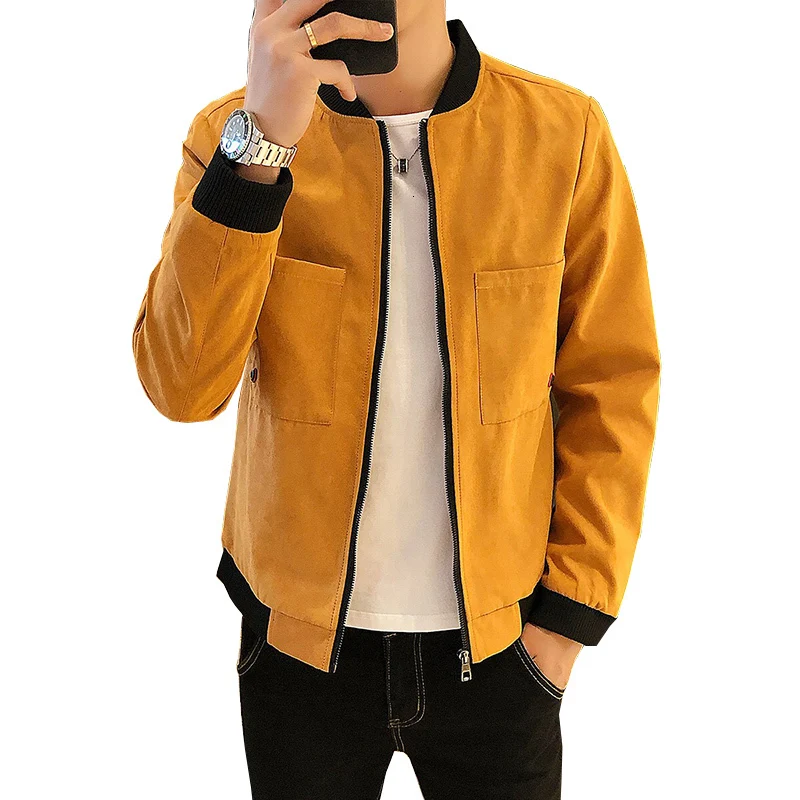Новинка Весна 2020 мужская куртка-бомбер на молнии повседневная Уличная одежда