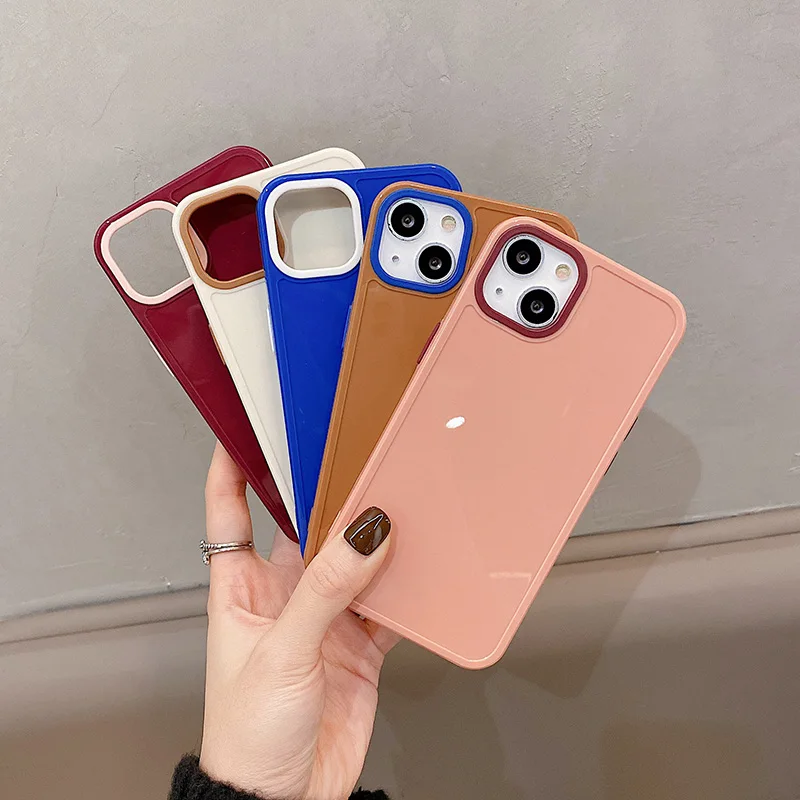 

For iPhone 13 Pro Max Case Candy Colors Photo Frame Phone Case For iPhone 11 12 Pro Max X 7 8 Plus XR XS Max Soft Back Cover