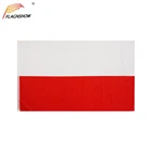 Флаг флага Польши Flagnshow, 3 Х5 фута, флаг полировки, полиэстер с латунными прокладками, флаг 3 Х5 футов для украшения