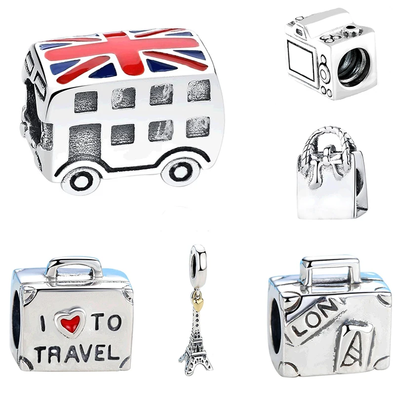 Амулет камера Подвеска для путешествий из 100% чистого серебра 925 пробы подходит