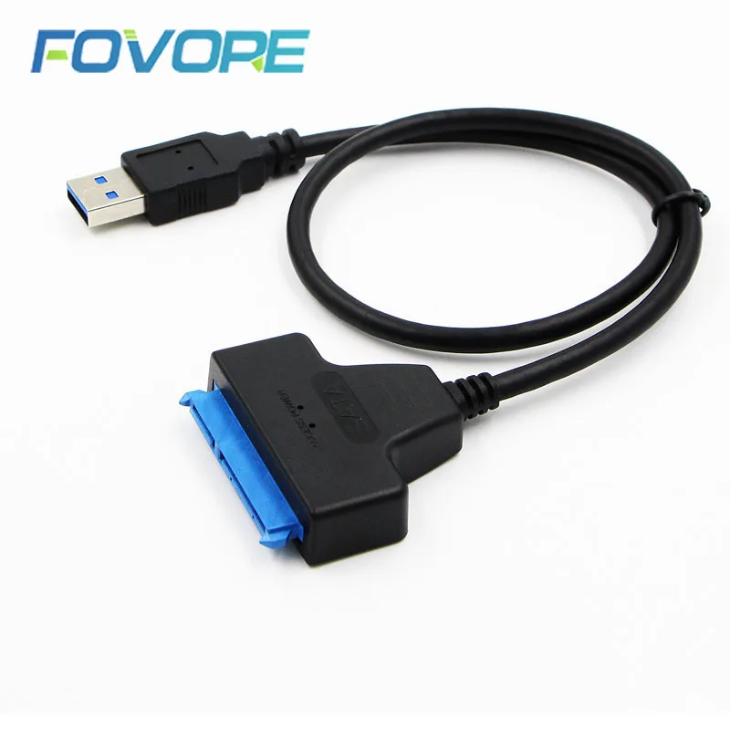 Адаптер SATA III USB 3 0 кабель внешний жесткий диск к Serial ATA 22pin конвертер W/ UASP для 2 5