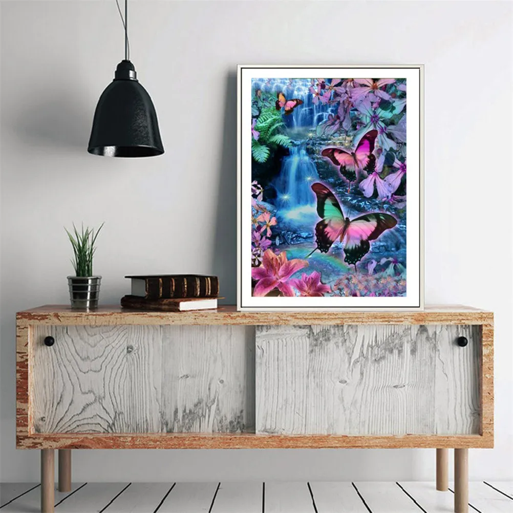 1 набор для вышивки крестиком Бабочка 30 х40 см | Дом и сад