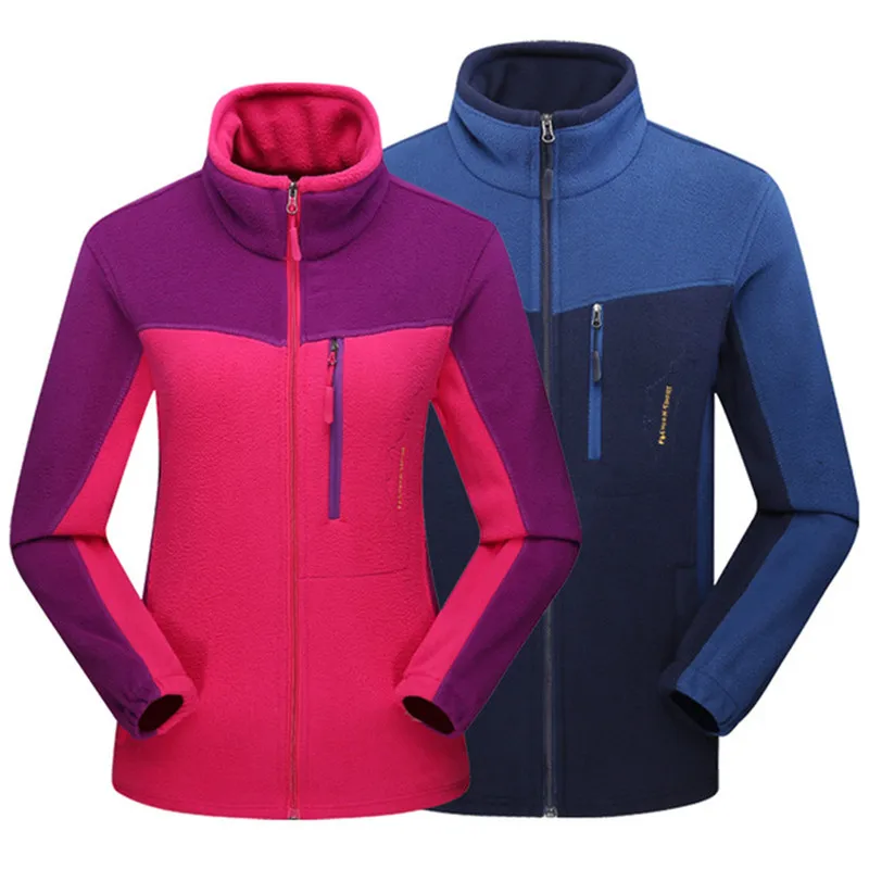 Уличные флисовые куртки зимние мужские и женские дышащие толстые теплые