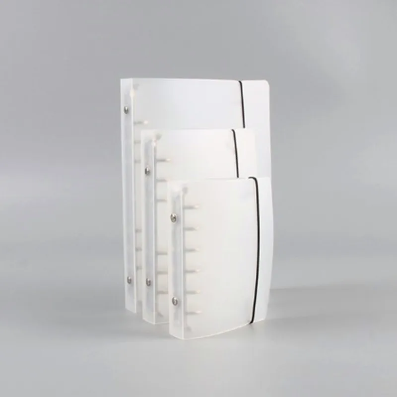 

New Simple A5 A6 Translucent PP planer Binder Spiral Notebook 45sheet Index 6-Hole Loose-leaf Student Stationery Office Supplies