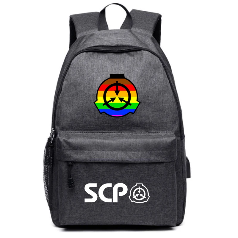 SCP Galaxy Рюкзак с usb-портом школьные рюкзаки для девочек мужские USB зарядка наушники чехол для домкрата Холст Дорожная сумка рюкзак для ноутбука - Цвет: D Gray