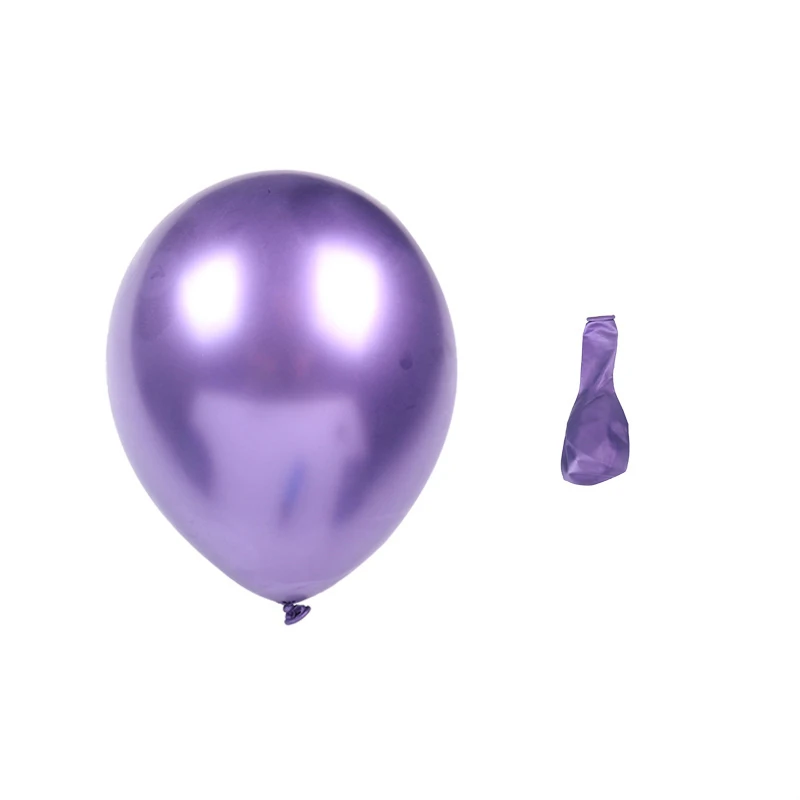 Purple WEIGAO металлические хромированные латексные шары толстые металлические шары Свадебные шары с днем рождения воздушные шары подарки День Святого Валентина воздушные шары - Цвет: Purple