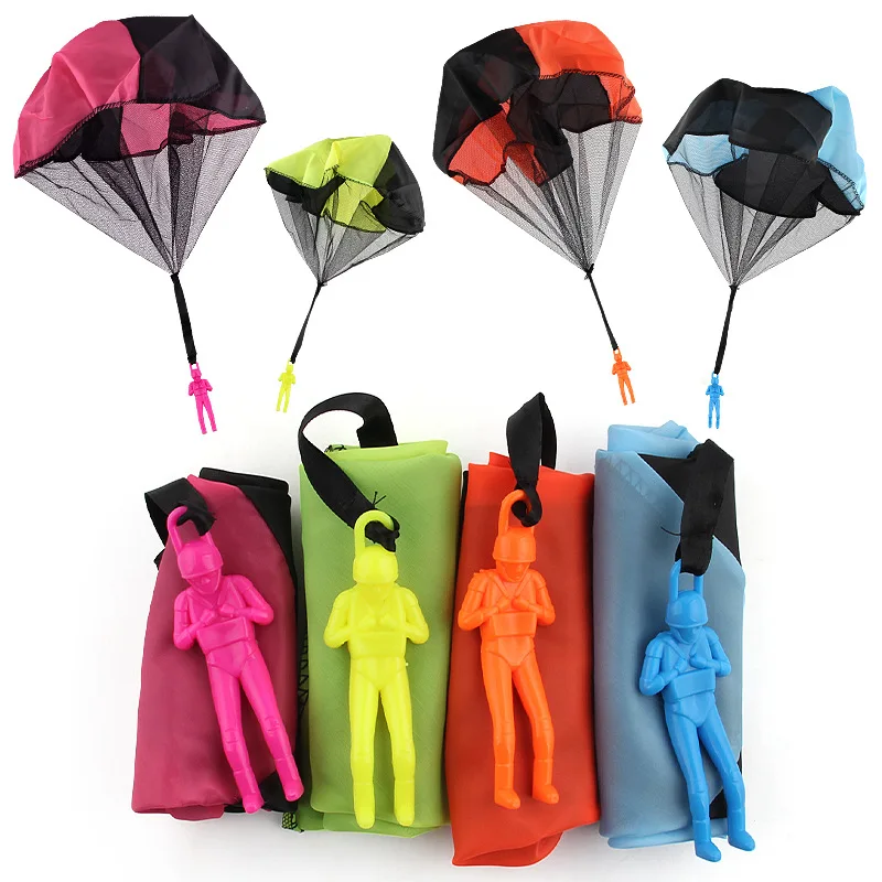4 набора детских игрушечных парашютов для ручного бросания Детский развивающий