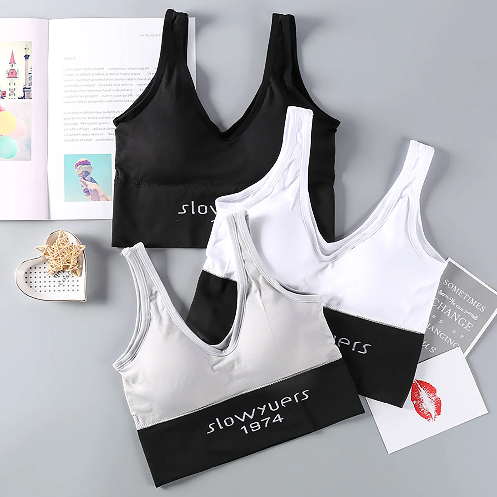 

Sexy Women Sports Bra Tops High Impact For Gym Top Fitness Yoga Running Female Pad Sportswear Tank Tops Sport Push Up Bralette