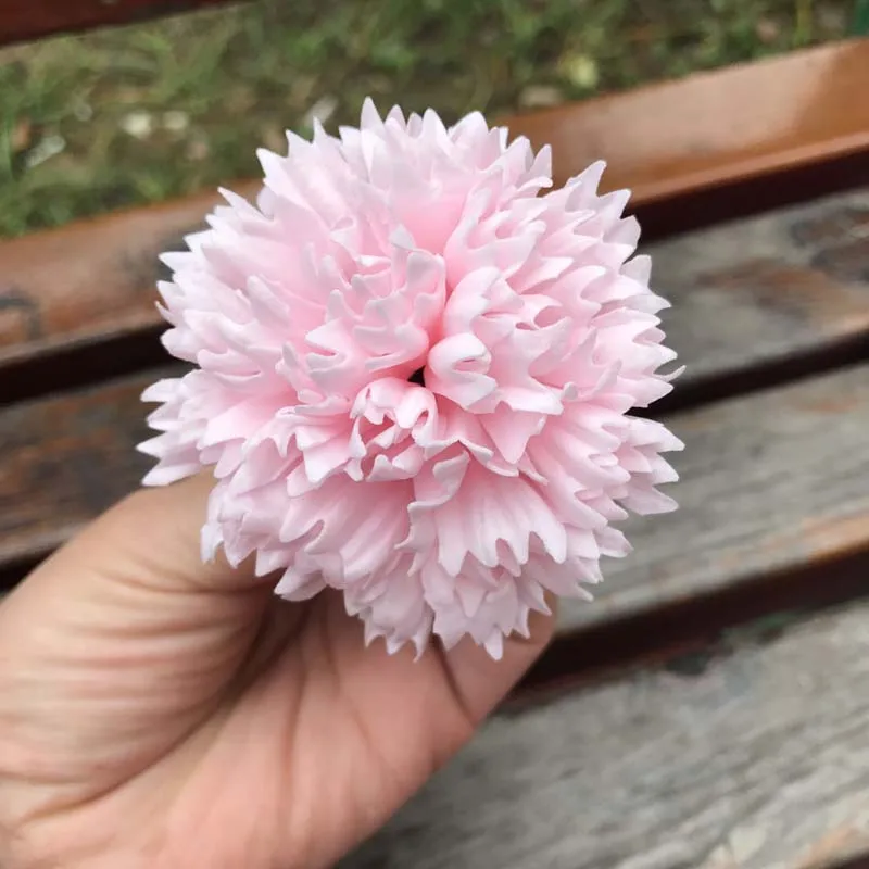 6*5CM Head/15PCS Preserved Carnations Heads Artificial Soap Flower Carnation,Forever Pink Roses For Mothers Day gift,DIY Bouquet