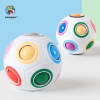 genuine sengso magic cube rainbow ball puzzle football magico cubo kids puzzle learning toys adult children decompression toys