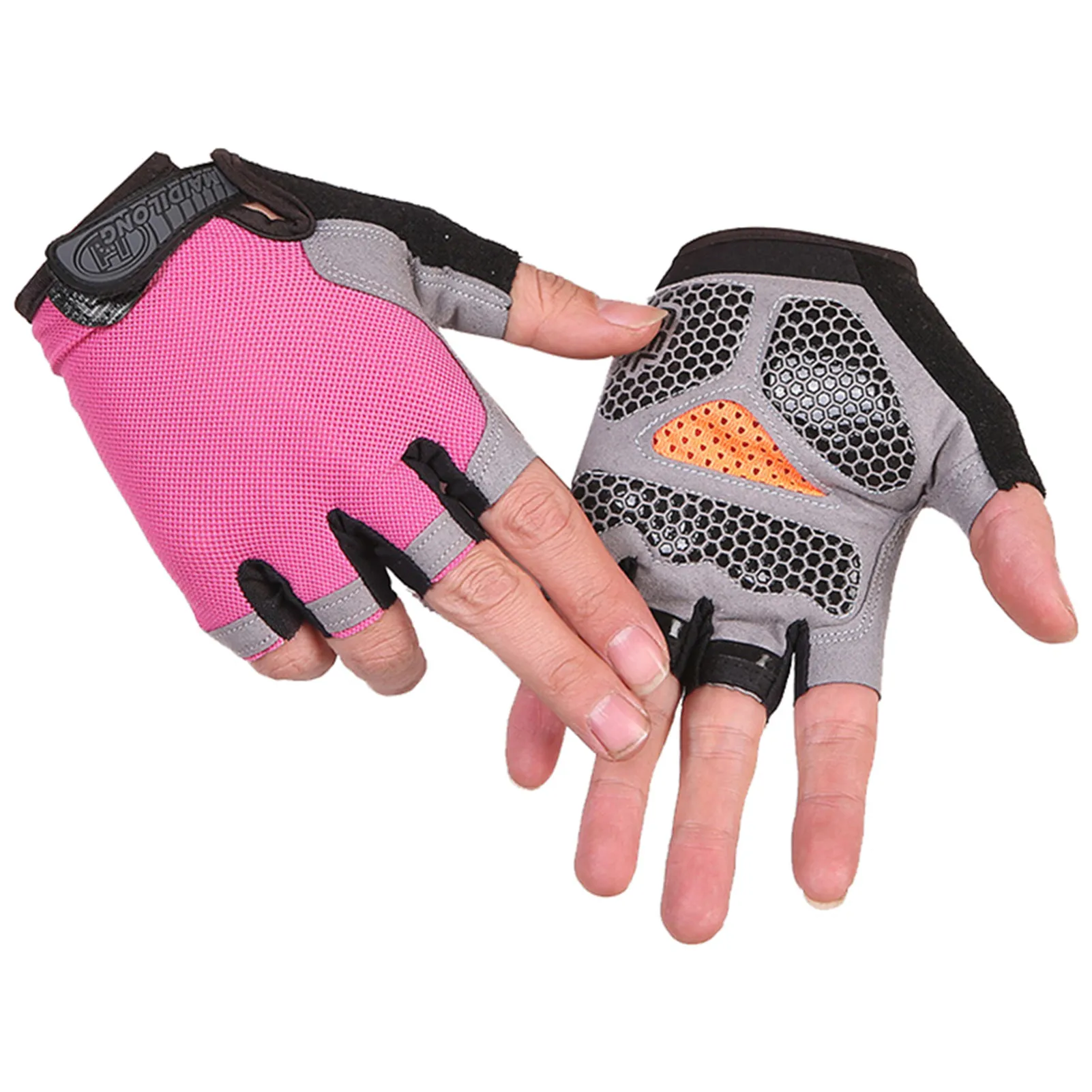 

Cycling Anti-slip Anti-sweat Men Women Half Finger Gloves Breathable Anti-shock Sports Gloves Bike Bicycle Gloves