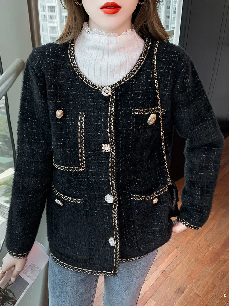 

Женский кардиган, свободный свитер в Корейском стиле, осень 2021