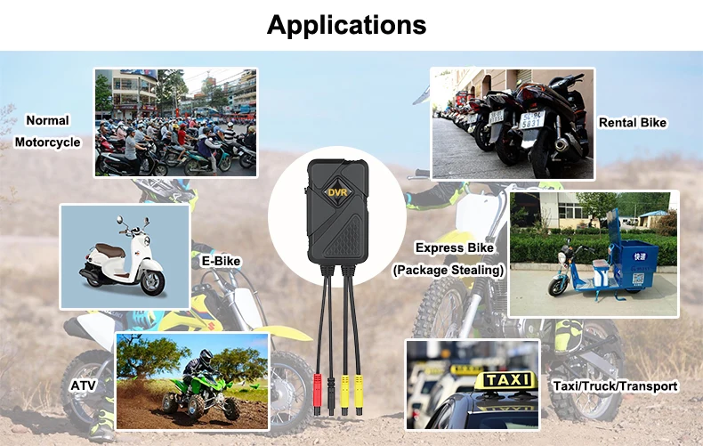 Камера для мотоцикла 1080P HD видеорегистратор с передней подсветкой электронный