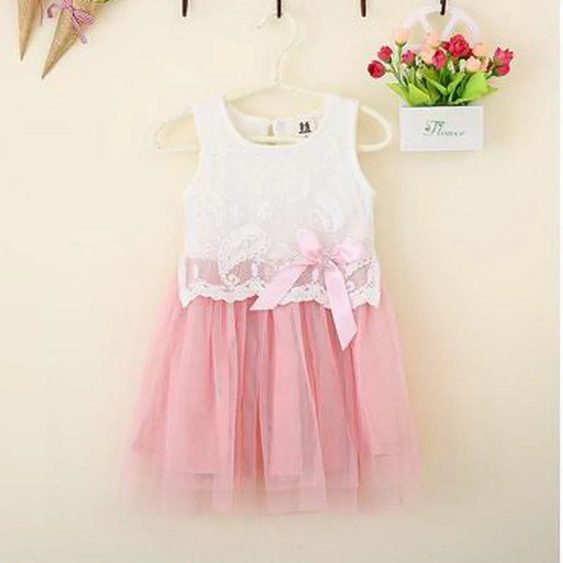 Toddler Princess Party Dress Costume for Girls Infant Baby Sleeveless Lace Summer Kids Daily Casual 0-5Y | Детская одежда и обувь
