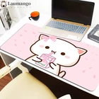 Розовый коврик для мыши персиковый Mochi ковер в форме кошки коврик для мыши Коврик для мыши для компьютера аксессуары коврик на стол коврик для настольного компьютера игровые коврики для ПК