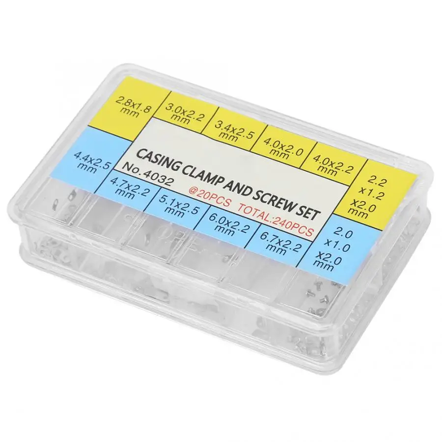 Зажим для корпуса часов 240 шт./лот адаптер закрепления винтовая шайба ETA 2824 2836 2846 |