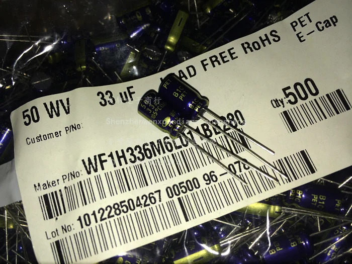 10 шт./50 шт./100 шт. Алюминиевые Электролитические Конденсаторы 33 мкФ 50V SAMWHA RD серии