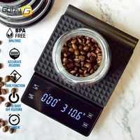 kitchen scale 3kg 0 1g digital coffee timer lcd display pour over drip espresso balance precision milk powder cooking baking