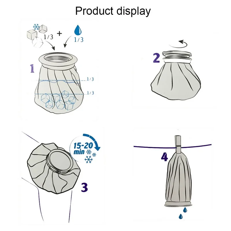 1 шт многоразовый пакет для льда Спорт Травма тепло холодный охладитель травм
