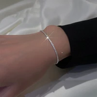 925 sterling silver sparkling glitter bracelet temperament women versatile starry chain girlfriend gift