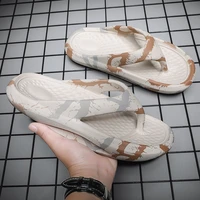 2021 hot selling men slippers for beach summer eva non slip bath slippers outdoors young mens shoes flip flops printing slides