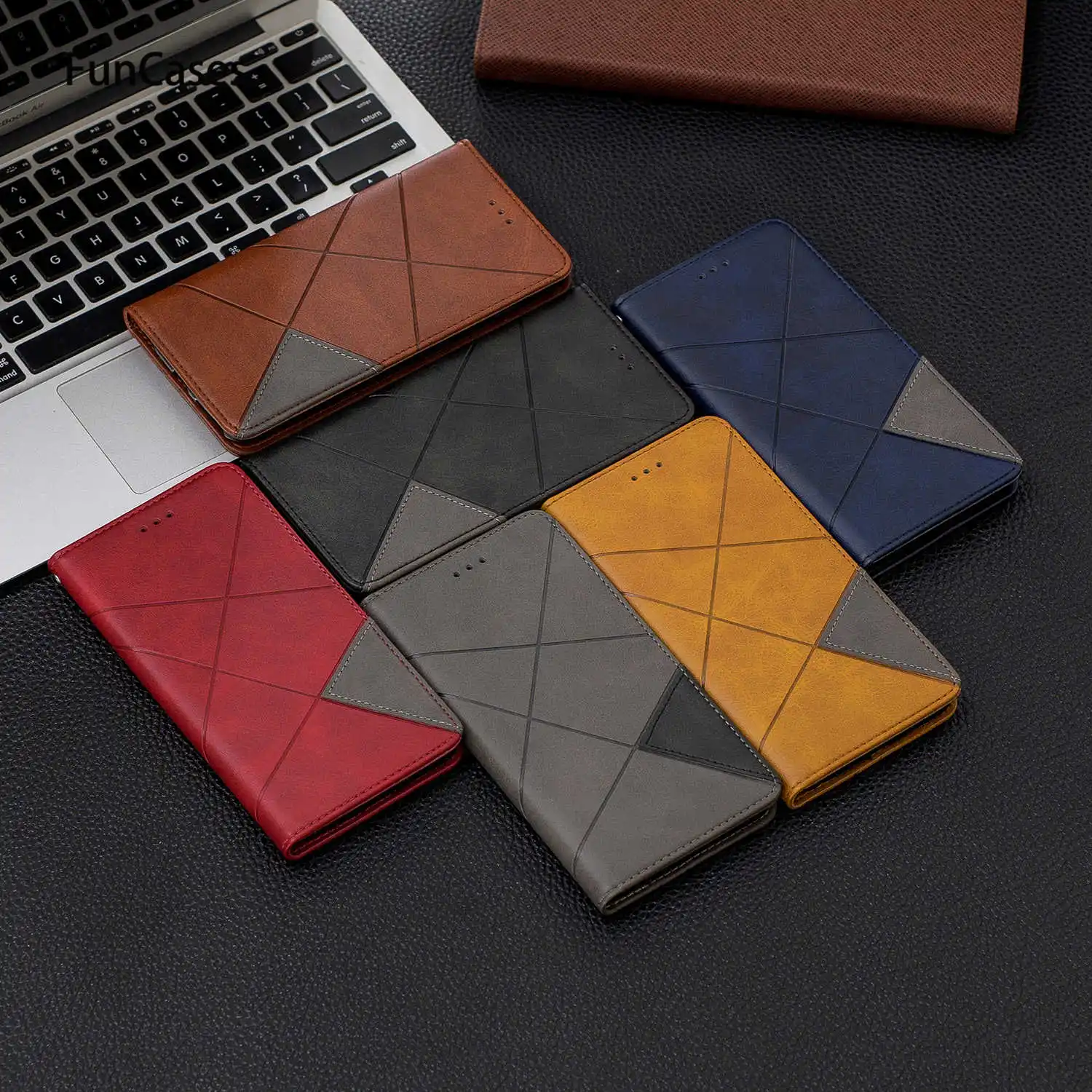 Чехол из искусственной кожи с геометрическим рисунком для iPhone 6 Plus чехлы