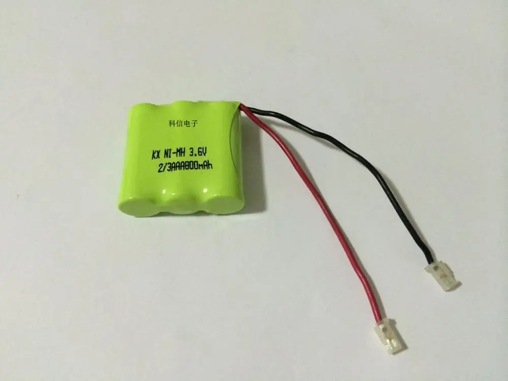 masterfire 10pcslot new ni mh 23aaa 3 6v 800mah 23 aaa ni mh rechargeable battery pack with plugs for cordless phone free global shipping