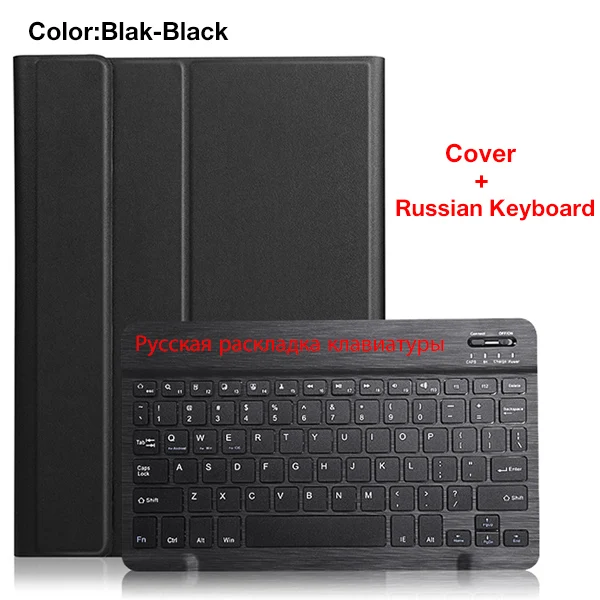 Чехол с клавиатурой для iPad 10,2, чехол с карандашом для Apple iPad 7 поколения A2200 A2198, беспроводная клавиатура - Цвет: 19IPAD102 BCBTRU DBU