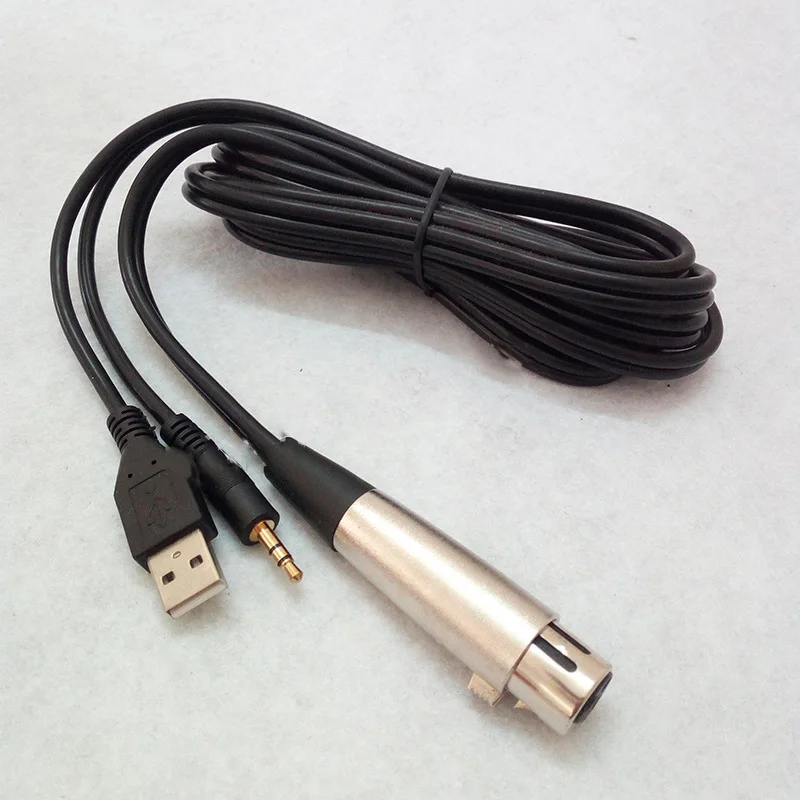 MK F200FL микрофонный аудиокабель USB с двойным кабелем 3 5 мм для F100TL MK-F200FL MK-F100TL Xlr