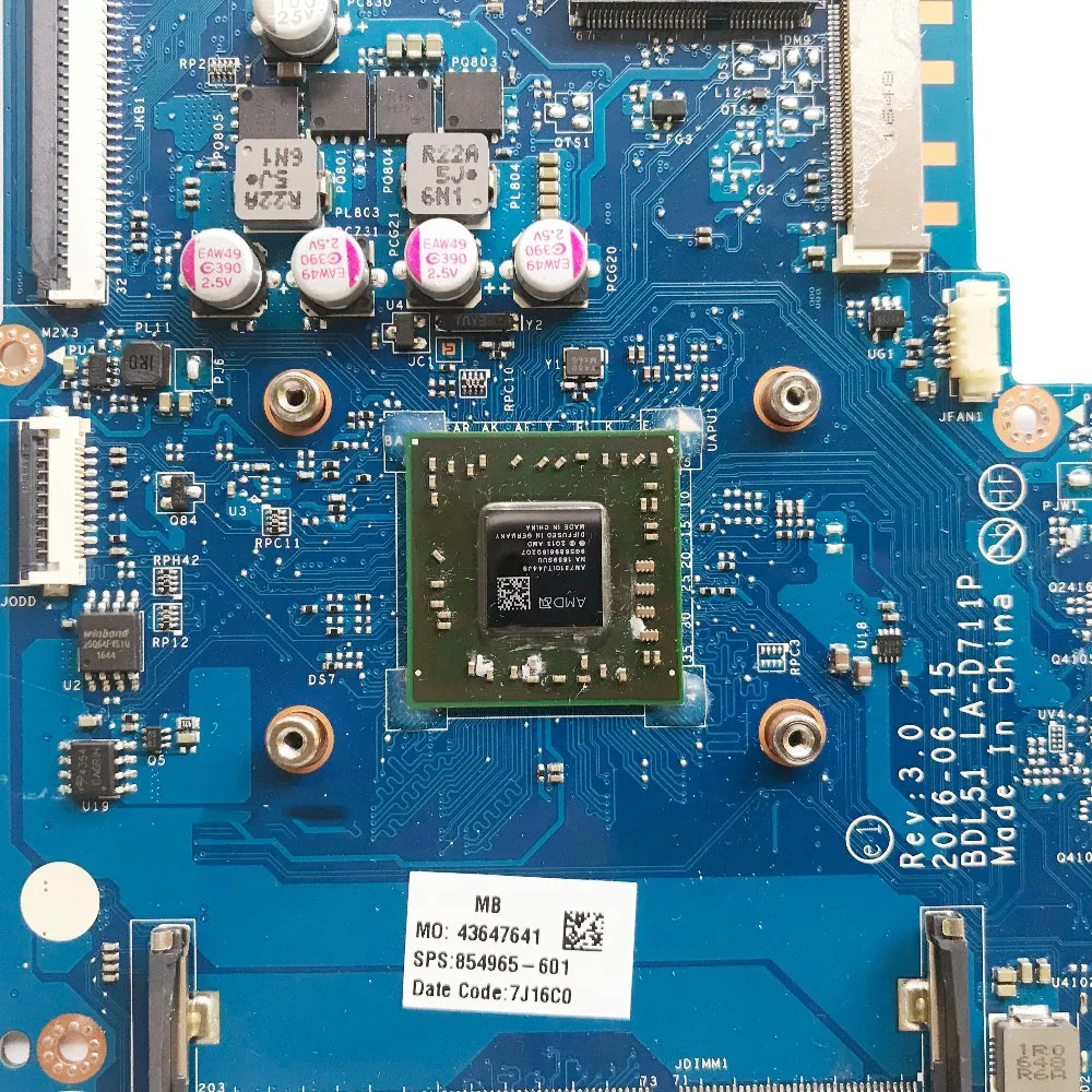 Материнская плата для ноутбука HP Pavilion 15-BA 854965-601 854965-001 | Компьютеры и офис