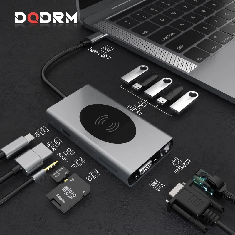 

Док-станция для ноутбука 13 в 1, USB Type-C