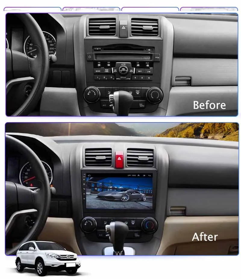 9 дюймов Wanqi Android Автомобильное CD-радио мультимедиа плеер для Honda CRV 2007 2008 2009 2010 2011