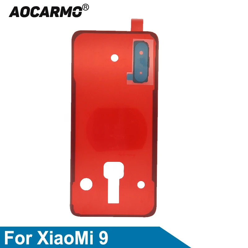 Aocarmo для XiaoMi 9 Mi Mi9 наклейка на заднюю камеру задняя крышка клейкая Крышка