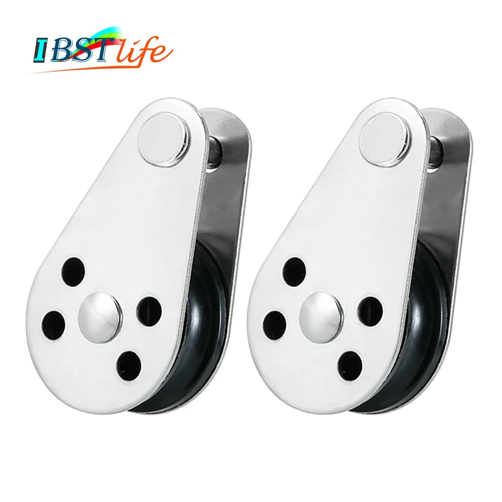 

2 шт. BSET MATEL SS316 шкивные блоки веревочная дорожка Каяк Аксессуары для лодок каноэ якорь тележка комплект для веревки 2 мм до 8 мм