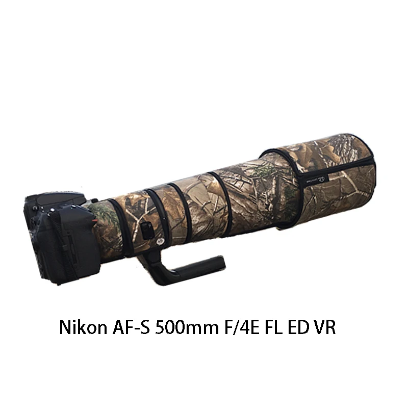Juntuo Waterproof Protective Coat for Nikon AF-S 500mm F/4G F/4E FL ED VR Telephoto Camera Lens Camouflage Cover Clothing
