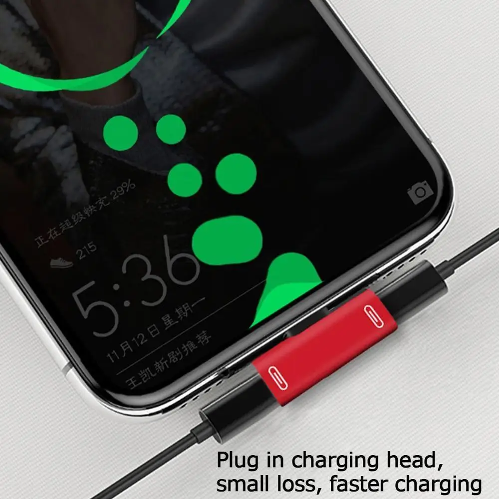 Dual USB C to Type C Adapter USB Type C Charging Earphone Redmi Tablet For Xiaomi 8 Converter Samsung Phone Type-c 9 Huawei X4K5