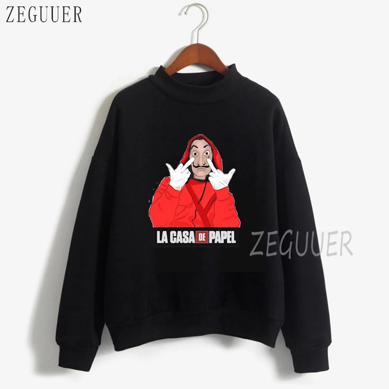

La Casa De Papel Money Heist Women's Tracksuit The House of Paper Bella Ciao Aesthetic Pullover Female Sweatshirt Anime Hoodie