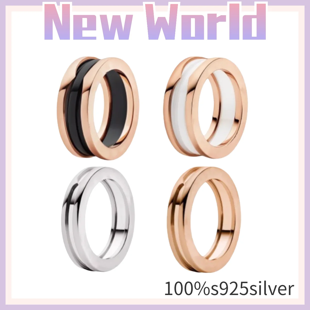 

Original Design Ring Fashion Brand Jewelry Men's and Women's Ring Wedding Festival Party Christmas Gift