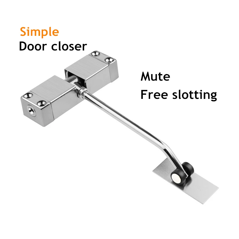 

New Stainless Steel Door Closers Automatic Door Closer Invisible Door Springs Nuffer Door Closers Light Simple Door Closers