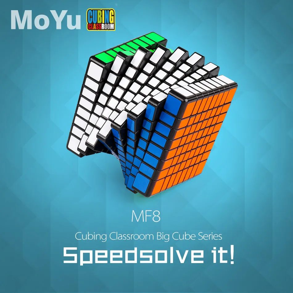 Moyu MF8 8X8X8 Migic Cube Без наклейка 8x8 Speed Мойу Кубинг Классная мою Stickerelss Черный кубик