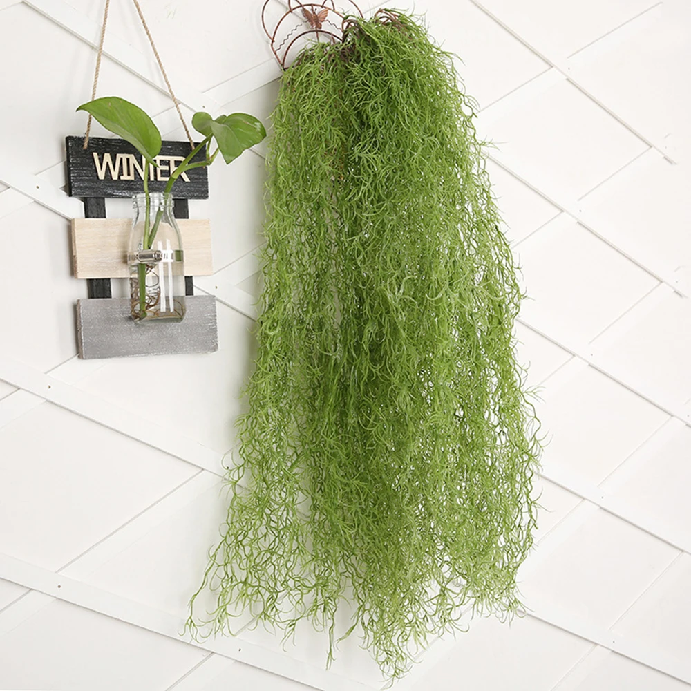 

85cm Air Grass Green Plants Vine Hanging Rattan For Party Wedding Garden Home Wall Decoration Artificial Flower Plastic Grass