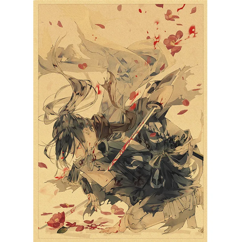 

Dororo TV Anime Kraft Paper Wall Pictures For Living Room Bedside Background Vintage Posters Home Decor